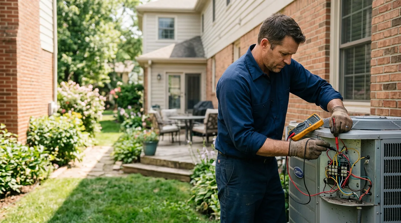 HVAC technician working near Worcester, PA